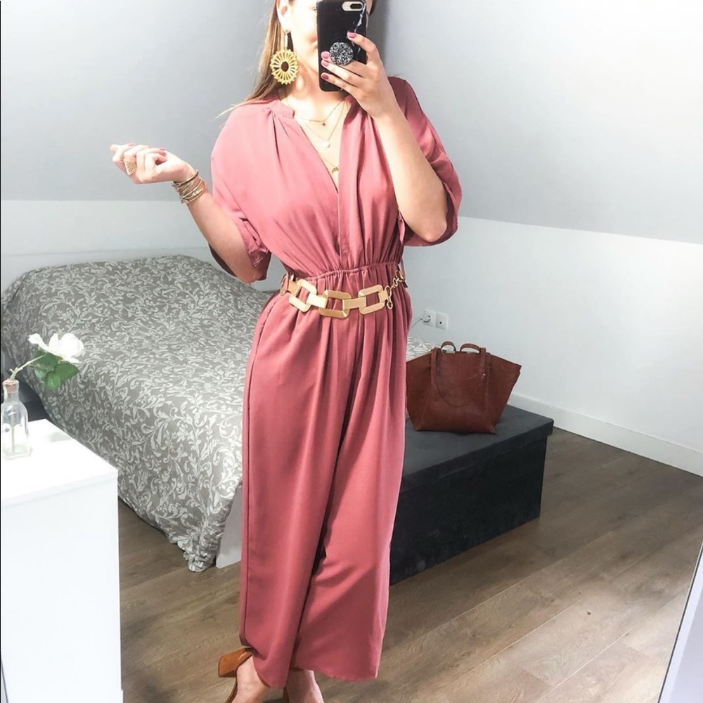 Last🔥Zara flowy wide legs jumpsuit